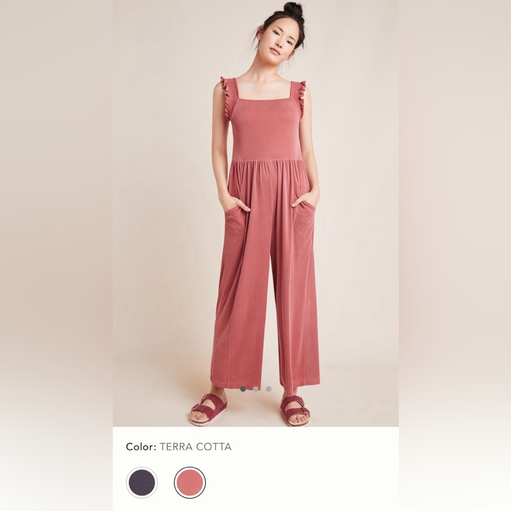 Anthropologie Billie sleeveless jumpsuit by Saturday Sunday, sz L EUC